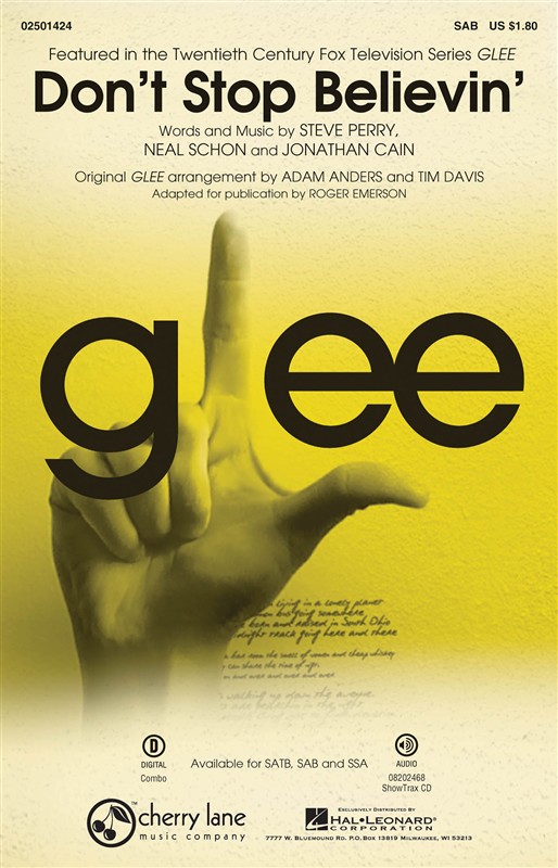 Journey: Don't Stop Believin' (Glee) - SAB