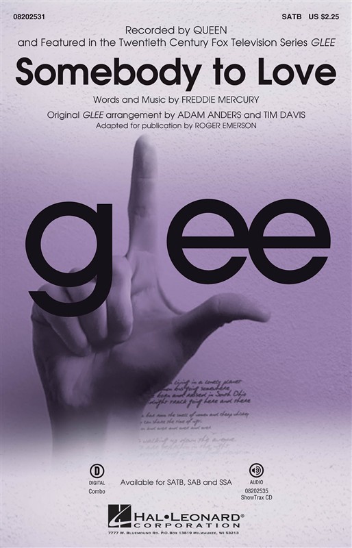 Queen: Somebody To Love (Glee) - SATB