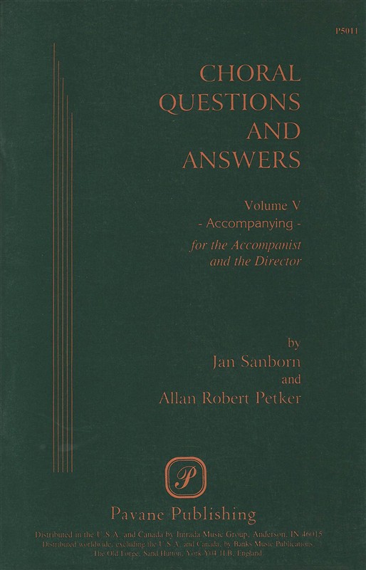 Choral Questions And Answers, Volume 5: Accompanying