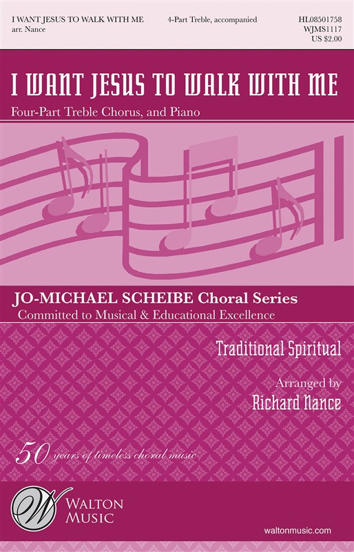 I Want Jesus to Walk with Me (4-Part Treble)