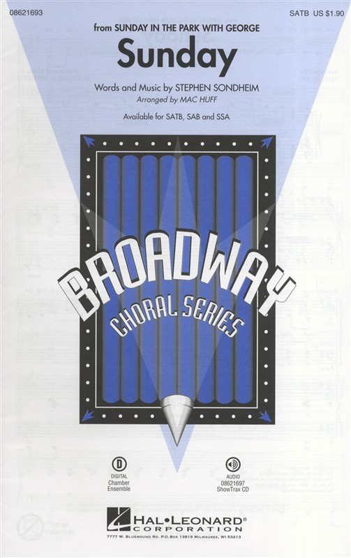 Stephen Sondheim: Sunday (Sunday In The Park With George) - SATB