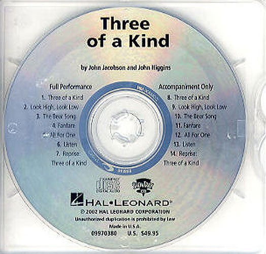 John Jacobson And John Higgins: Three Of A Kind (Showtrax CD)