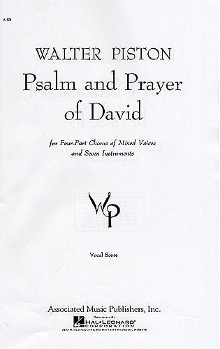 Walter Piston: Psalm And Prayer Of David