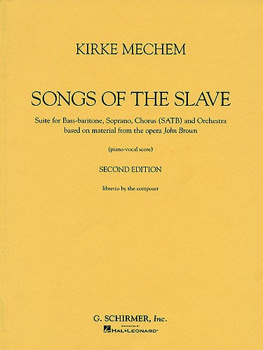 Songs Of The Slave Vocal Score