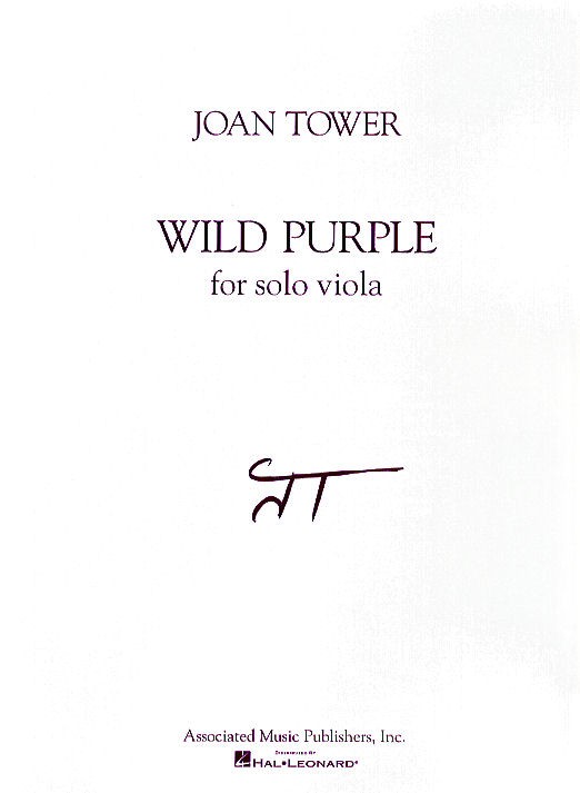 Joan Tower: Wild Purple For Solo Viola
