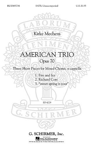 Kirke Mechem - American Trio, Opus 70