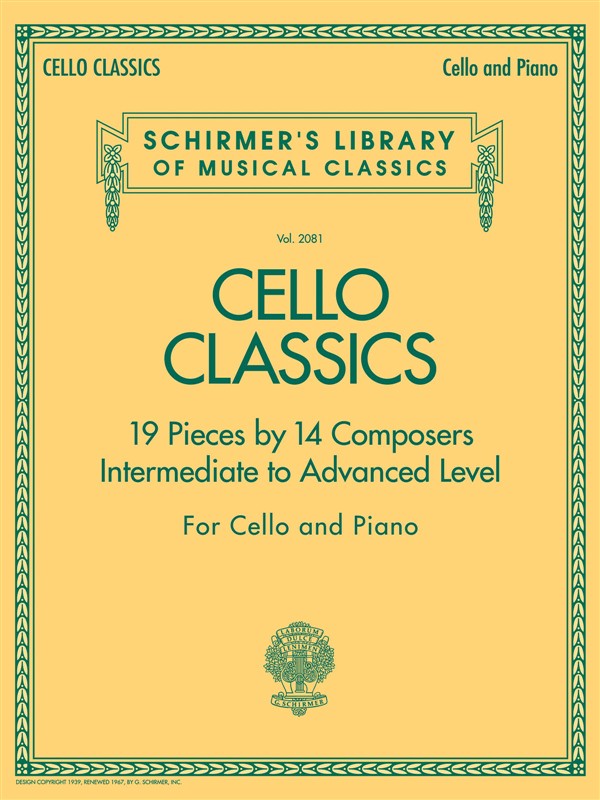 Cello Classics - Intermediate To Advanced Level