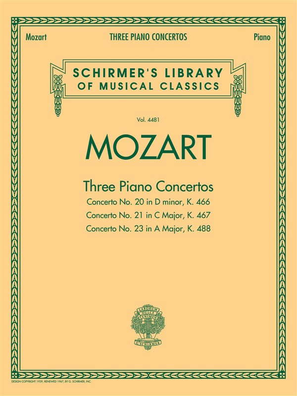 Wolfgang Amadeus Mozart: Three Piano Concertos