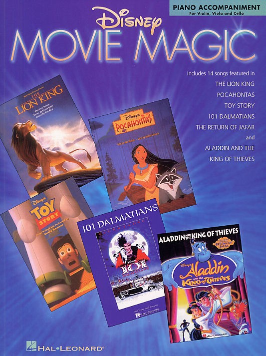 Disney Movie Magic Piano Accompaniment For Violin, Viola And Cello