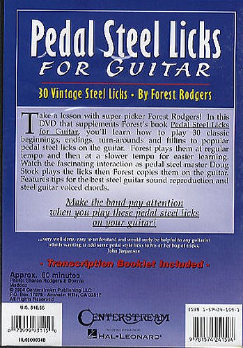 Pedal Steel Licks For Guitar DVD