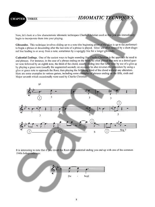 The Guitar Chord Shapes Of Charlie Christian