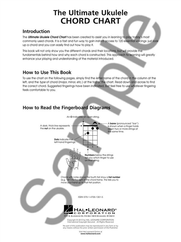 The Ultimate Ukulele Chord Chart