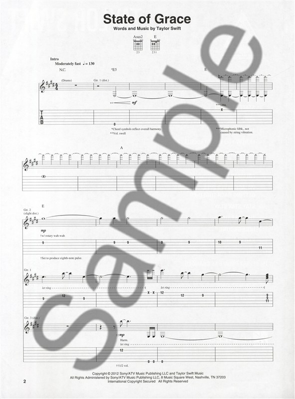 Taylor Swift: Red - Guitar Recorded Versions