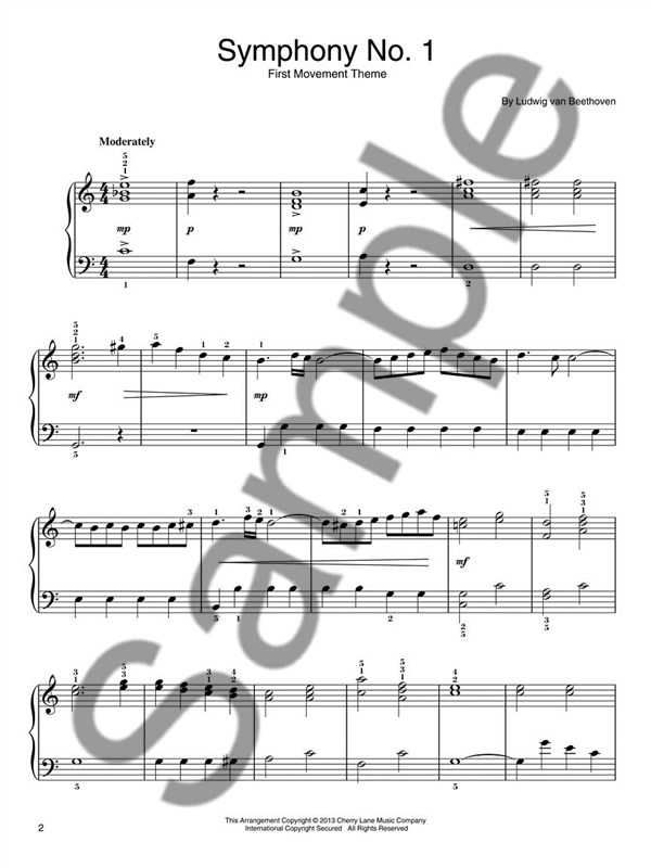 Themes From Beethoven's Nine Symphonies (Easy Piano)