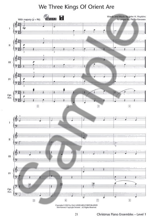 Christmas Piano Ensembles - Level 1 Book