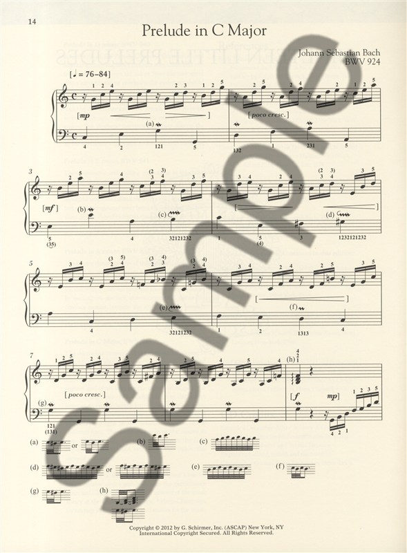 J.S. Bach: Nineteen Little Preludes (Schirmer Performance Edition)