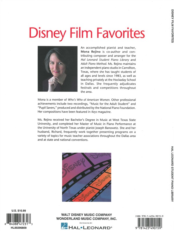 Hal Leonard Student Piano Library: Disney Film Favourites