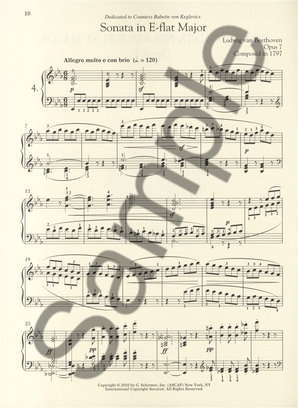 Ludwig Van Beethoven: Piano Sonata No.4 In E Flat Op.7 Grand Sonata