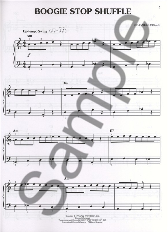 Charles Mingus: Easy Piano Solos