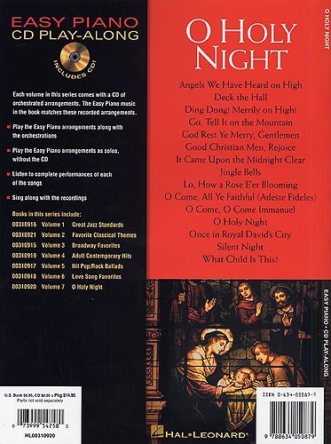Easy Piano CD Play-Along Volume 7: O Holy Night