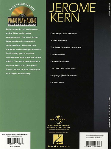 Piano Play Along Volume 43: Jerome Kern