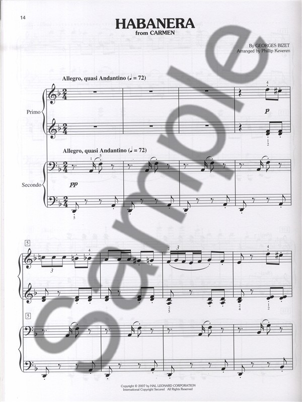 Classical Theme Duets: Easy Piano