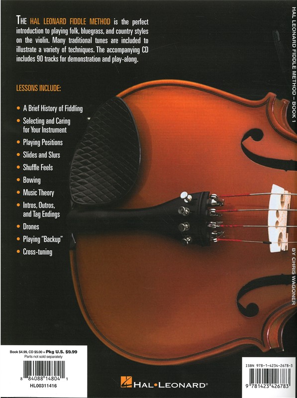 Hal Leonard Fiddle Method - Book 1 (Book/CD)