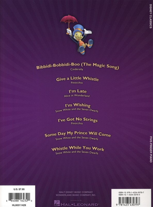 5 Finger Piano Songbook: Disney Classics