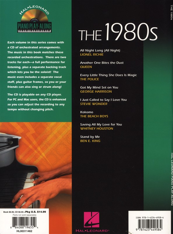 Piano Play-Along Volume 59: The 1980s
