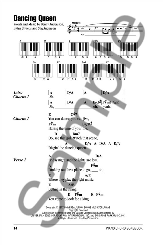 Piano Chord Songbook: Glee
