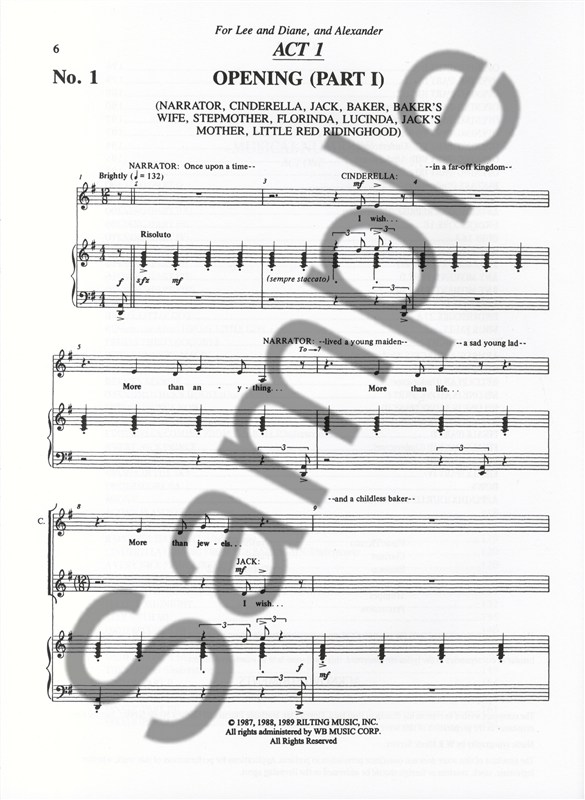 Stephen Sondheim: Into The Woods - Vocal Score