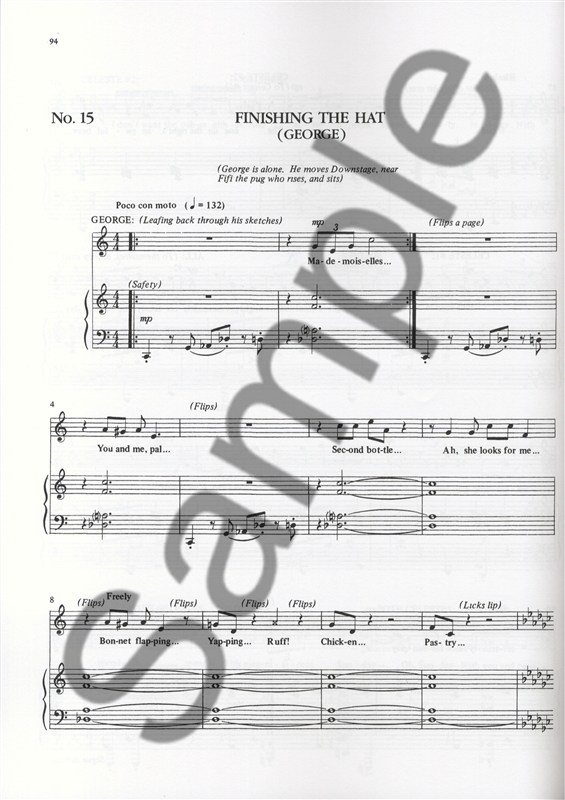 Stephen Sondheim: Sunday In The Park With George (Vocal Score)