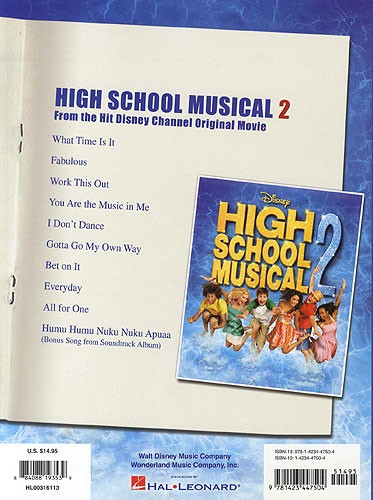 High School Musical 2: Big Note Songbook