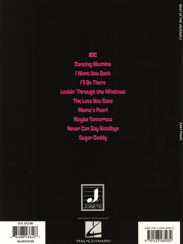 The Jackson 5: Best Of - Easy Piano