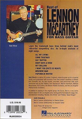 Best Of Lennon And McCartney For Bass Guitar DVD