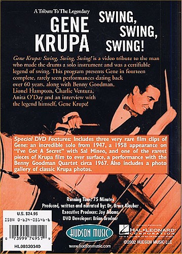 Gene Krupa: Swing, Swing, Swing! DVD