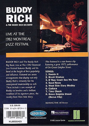 Buddy Rich And The Buddy Rich Big Band: Live At The Montreal Jazz Festival DVD