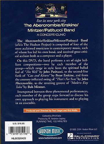 Live In New York City: The Abercrombie/ Erskine/ Mintzer/ Patitucci Band: A Conc