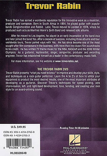 Trevor Rabin: Instructional DVD For Guitar
