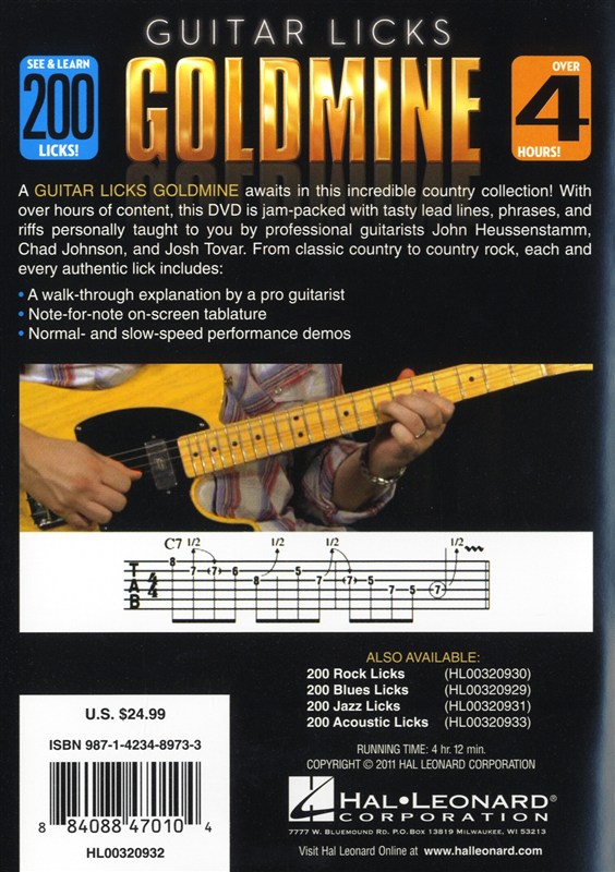 200 Country Licks - Guitar Licks Goldmine