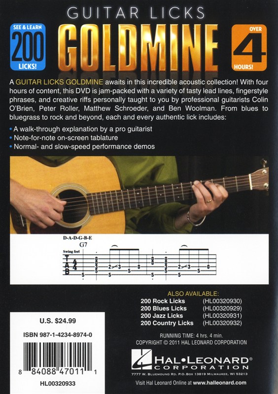 200 Acoustic Licks - Guitar Licks Goldmine