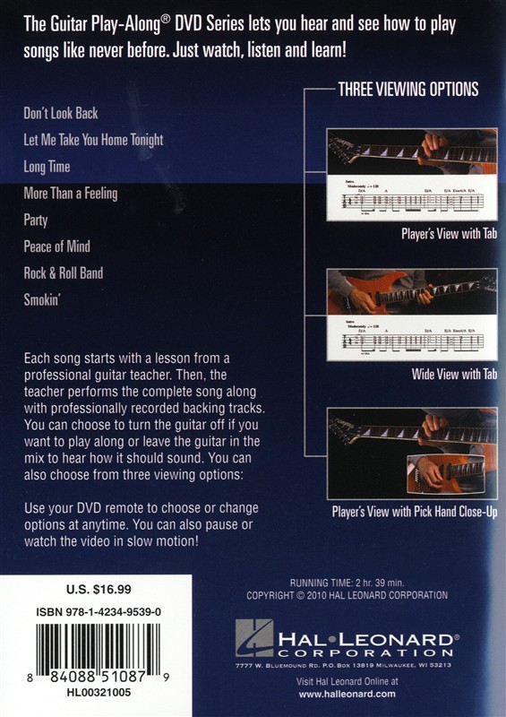 Guitar Play-Along DVD Volume 31: Boston