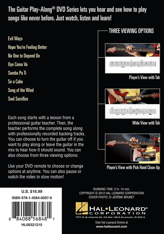 Guitar Play-Along DVD Volume 36: Santana