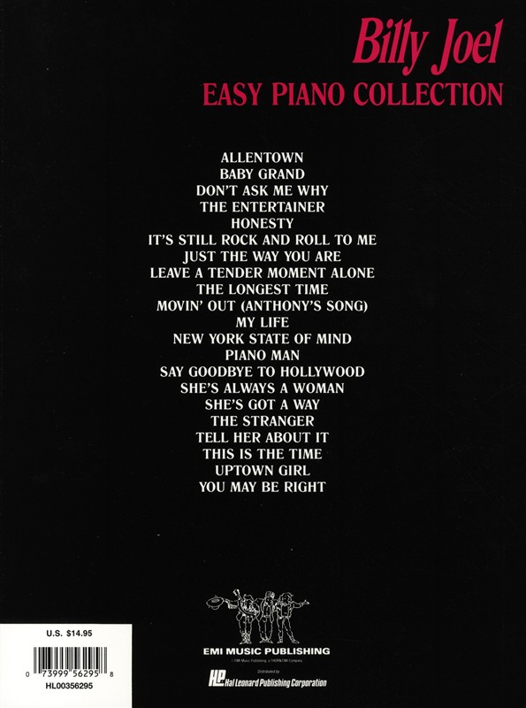 Billy Joel: Easy Piano Collection