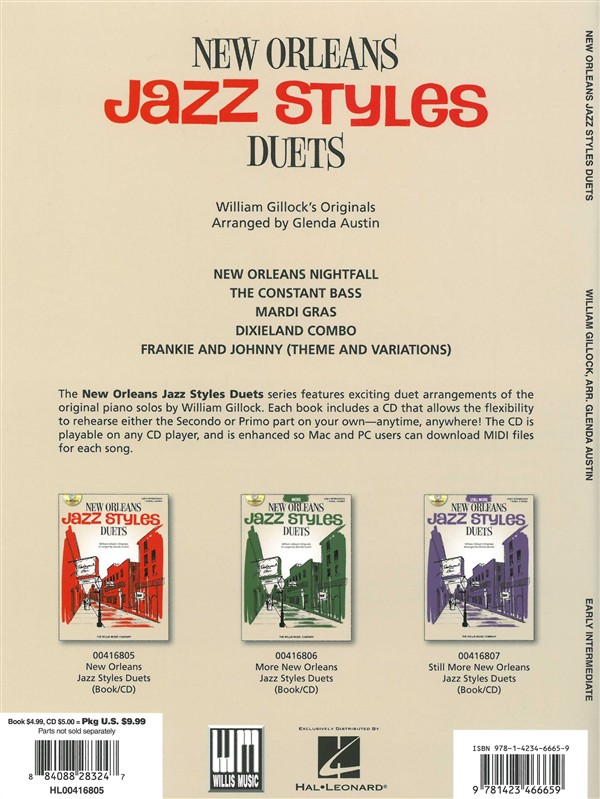 William Gillock: New Orleans Jazz Styles - Duets