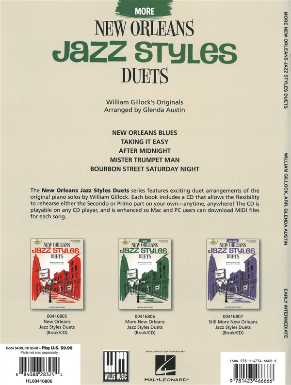 William Gillock: More New Orleans Jazz Styles - Duets