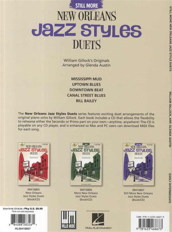 William Gillock: Still More New Orleans Jazz Styles - Duets