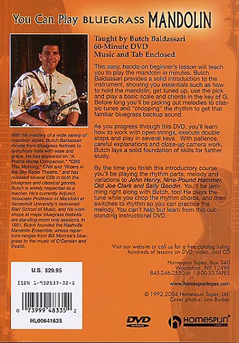 Butch Baldassari: You can Play Bluegrass Mandolin Volume 1