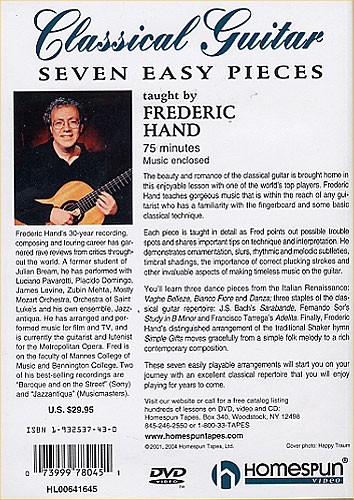 Frederic Hand: Classical Guitar Seven Easy Pieces