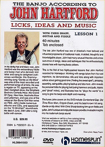 The Banjo According To John Hartford: Licks, Ideas And Music, Lesson One